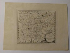 Antike Landkarte: Die gefürstete Grafschaft Tirol Oberöstereich