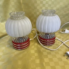Gräwe Tischlampe Lampe Lamp 70er Space Age Vintage Design Pilz Rot Glas