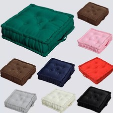 4 Zoll schwarz 10 cm tief Erwachsene Sitzerhöhung Kissen 100 % Baumwolle Stuhl Sitzauflage Sofa Garten