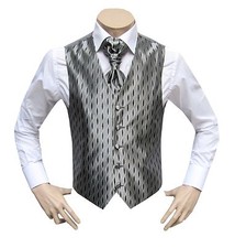 Hochzeitsweste mit Plastron