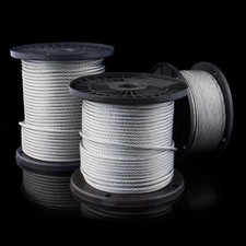 Stahlseil EDELSTAHL ummantelt 1mm /2mm /3mm /4mm /5mm /6mm /7mm /8mm /10mm SEIL