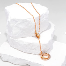 CARTIER TRINITY Y-KETTE DIAMANTEN 3-FARBIG GOLD 750/18KT 11,39G 49CM ZERT