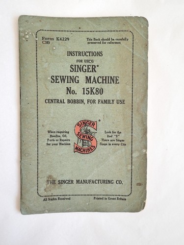 Singer nähmaschine 15k80 - singer,