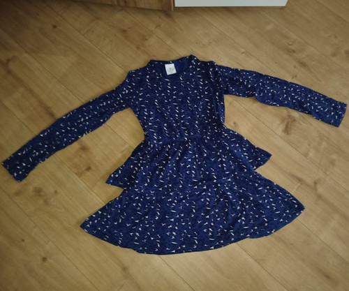 The new mädchen kleid blau - the,