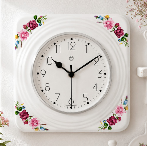 Funk küchenuhr bunte blumen - bunte,
