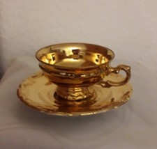 Bavaria Seltmann Vohenstrauß - Mokkatasse/Espressotasse Untertasse - Goldauflage