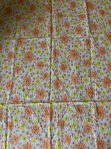 Vintage stoffreste orange - 2,