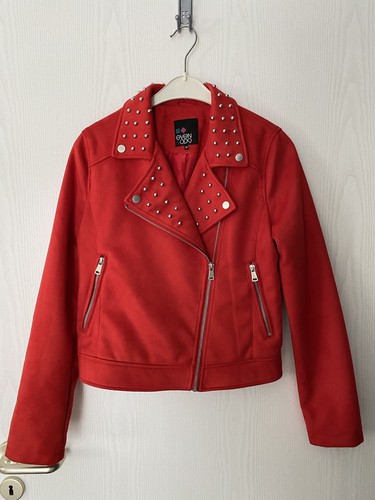 Wildlederimitat bikerjacke - wildlederimitat, gr