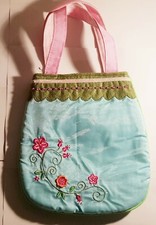 Haba Kindertasche Beutel Tragetasche Blumenmuster Blau Einkaufstasche NEUWERTIG