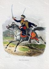 Preußen Garde Husaren-Regiment Uniform Säbel Attila Orden Angriff Kavallerie