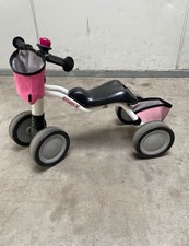 Puky Wutsch weiß / rosa mit Lenkertasche und Rahmentasche