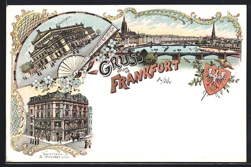 Lithographie frankfurt m - frankfurt, a.