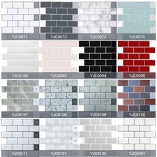 10 stk. 3D Fliesenaufkleber Selbstklebend Küche Wandfliesen Aufkleber Badezimmer