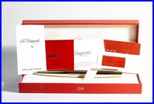 S.T. Dupont Paris Ellipsis großer Füller Streifen Muster MEDIUM 18K Gold Feder