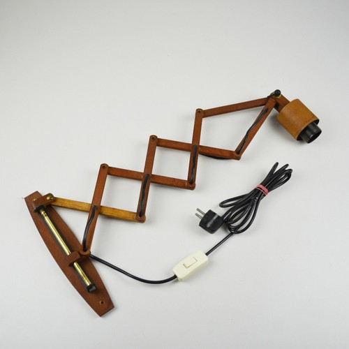 Scherenlampe teak teakholz - -,
