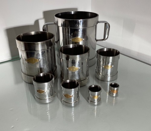 Vintage stck metall - 8, stck.