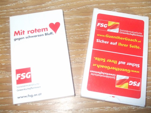 Vintage fsg werbe - vintage, werbe-spielkarten