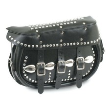 Samwel King Satteltasche, Leder, Schwarz, für Harley-Davidson 36-57 Big Twin