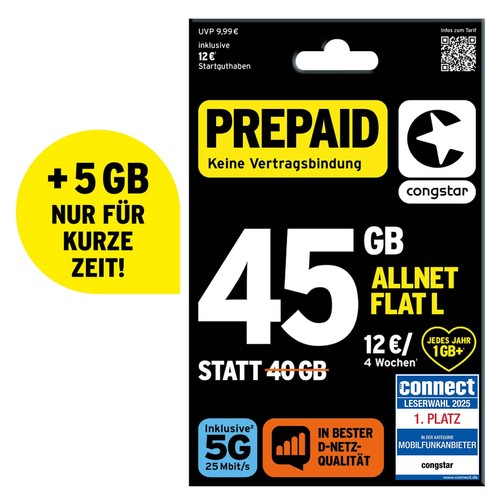 Congstar prepaid allnet - allnet, l