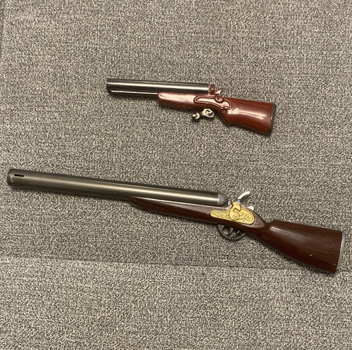 Gewehr attrappe doppellauf - 2x, gewehr-attrappe
