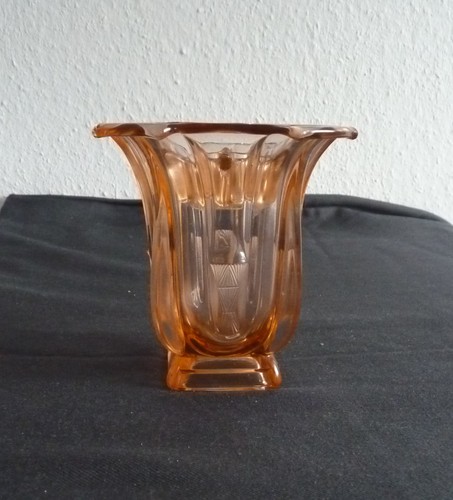 Alte brockwitz glasvase mit - glasvase,