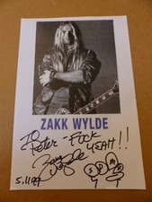 ZAKK WYLDE signed Autogramm