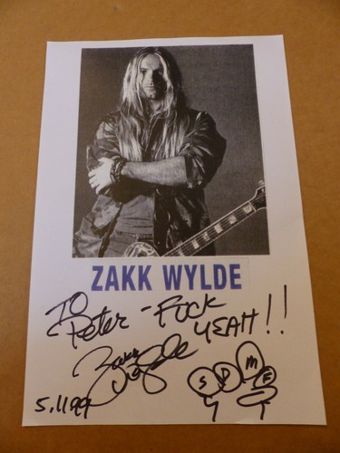 Zakk wylde signed - zakk,