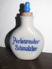 Schnupftabak Flasche aus Steingut "Perlesreuter Schmalzler" (groß)