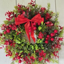 Weihnachtsdeko Adventskranz Türkranz Weihnachten Winter 35 cm