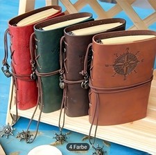 Notizbuch aus Leder  Reisetagebuch  Taschen, Farbe blau