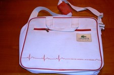 Lacoste Parfums, Laptoptasche, L.12.12 Rouge, weiß, kaum benutzt