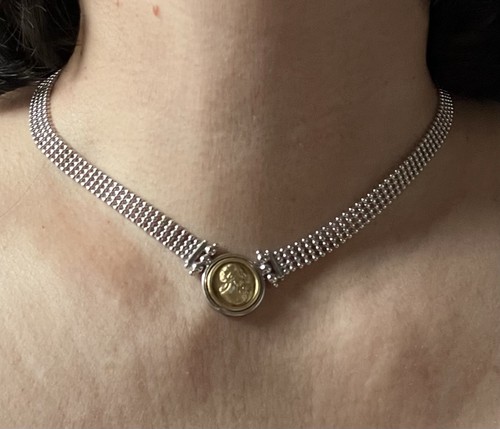 Silber 925 halskette collier - silber,