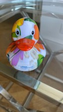 Lufthansa Ente Blumen First Class Lounge Badeente HON Circle Rubber Duck Flower