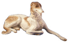 Nymphenburg porcelain borzoi - nymphenburg,