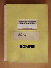 Ersatzteilkatalog BOMAG Tandem Vibrationswalze BW 100 AD AC parts list 1985
