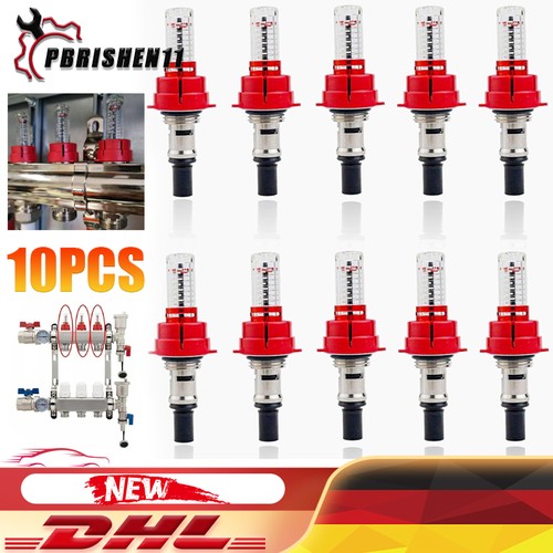 10x flowmeter fußbodenheizung - 10x,