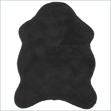 Fellteppich waschbar schwarz