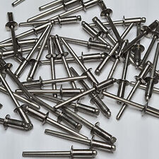 Blindnieten 4 x 8 Alu/Stahl ( 100 Stück ) Nieten Popnieten Niete Flachkopf