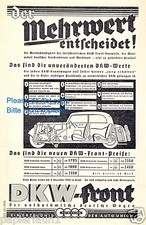 DKW Front Reklame von 1936