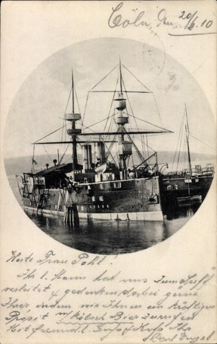 Deutsches kriegsschiff - ak,
