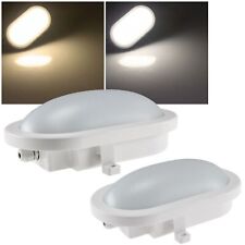 LED Feuchtraumleuchte IP44 Wand-Leuchte 230V Decken-Lampe Ovalleuchte Keller