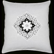 Kissenhülle Häkelspitze