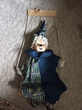 Porzellan  Clown Marionette