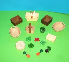 SCHLEICH ⭐Zubehör⭐Körbe Gemüse Äpfel Kisten Stroh Ersatzeile Sammlung Konvolut ⭐