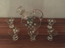 altes "Glas Likör Set"