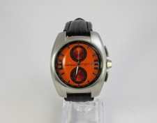 Jacques Lemans Orange Racing Chronograph HAU mit Lederarmband 42 mm