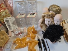 Glorex Bastelset Puppen Hobby Selber machen Kopf Arme Beine Perücken Zubehör