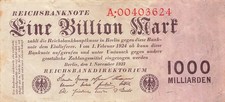 Reichsbanknote 1 Billion Mark