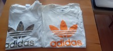 2 Adidas T-Shirt Gr. L weiß
