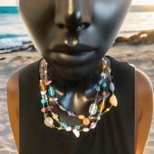 Edelstein Kette Ver. Echte, Natur Steine